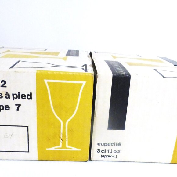 20pc Luminarc GOBLET Glasses Verre a Pied Tulipe FRANCE Vintage Glass Goblet - Picture 4 of 11